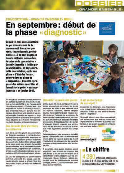 magazine municipal vertou dossier grandir ensemble