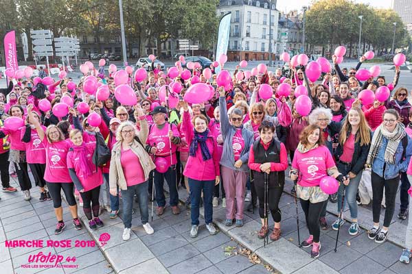 photo de groupe Marche rose 2018