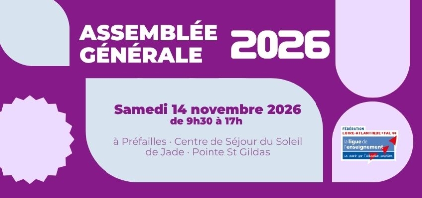 ASSEMBLÉE GÉNÉRALE 14 NOVEMBRE 2026